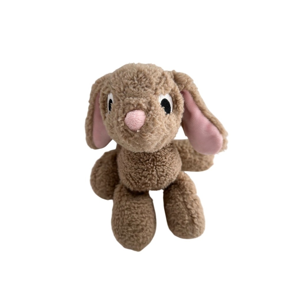 Manhattan Toy Plush Bunny Stuffed Animal 9" Brown & Pink Floppies Easter 2018